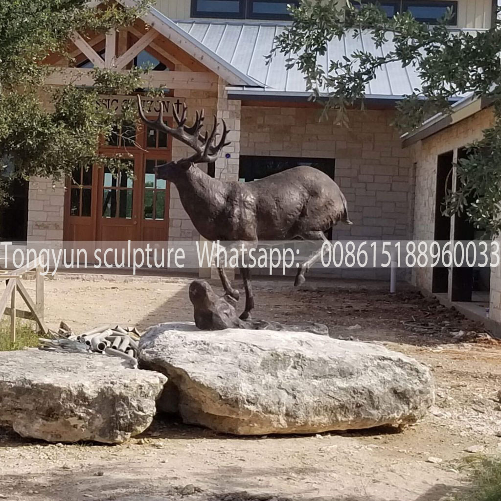 Bronze Elk Statue for yard decoration