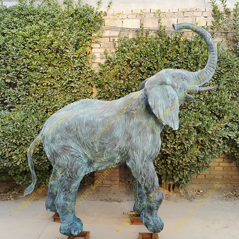 Life like Park Ornamental Metal Sculpture Animal Elephant Bronze Statue