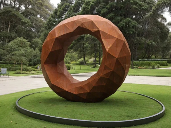 Corten steel sculpture