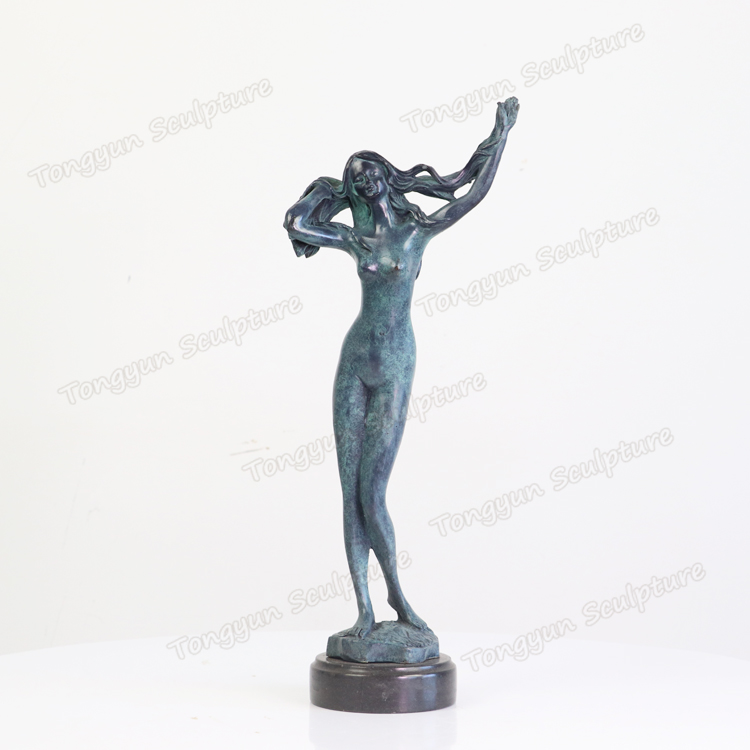 Sculpture En Bronze Femme Nue Bronze Sculpture Women Bronze Nude Statue Bronze Naked Girl Sculpture