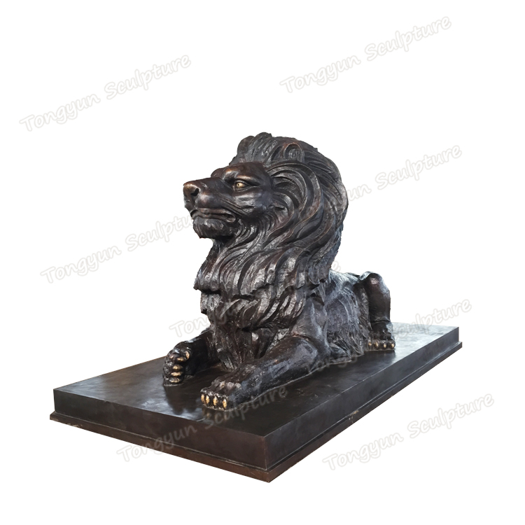 Bronze Lion Sculpture Decoration Sculpture Outdoor Lion Sculpture Bronze for Sale
