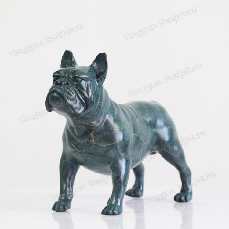Factory Directly Sale Bronze Animal Sculpture Bronze Casting Material Bulldog Sculpture