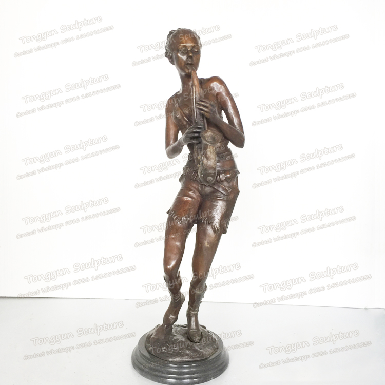 铸铜厂家直销纯铜音乐家雕塑吹萨克斯女士雕像