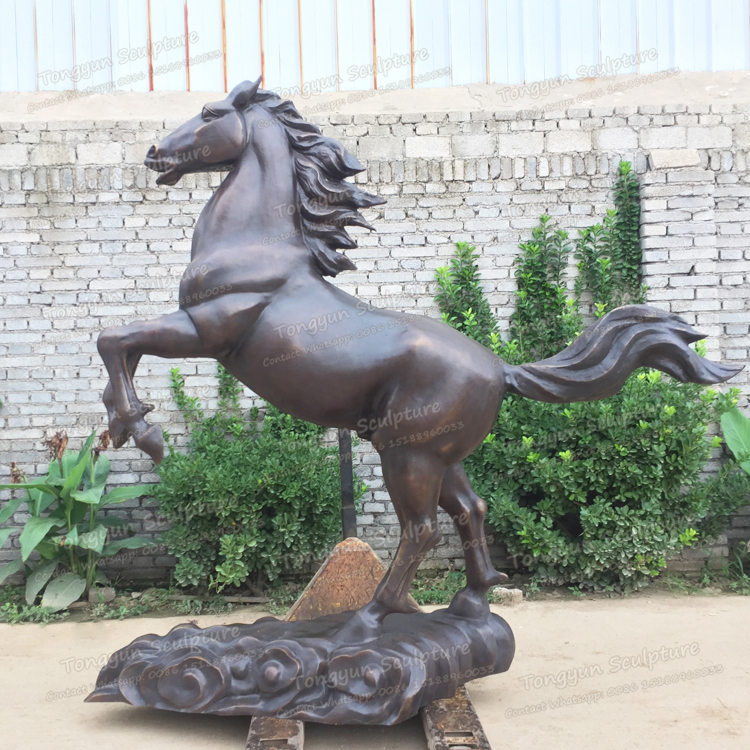 large size bronze jumping horse statue outdoor metal bronze statue life size horse