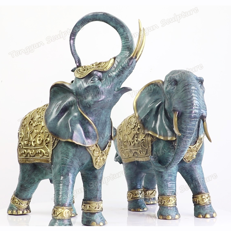 Bronze Elephant Statues Bronze Decoration Sculpture In Pair