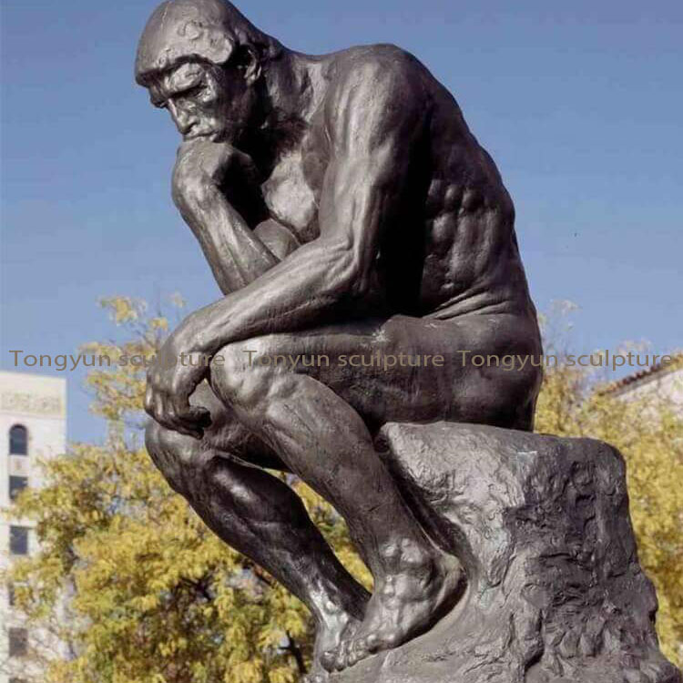 Famous Statue of Man Thinking