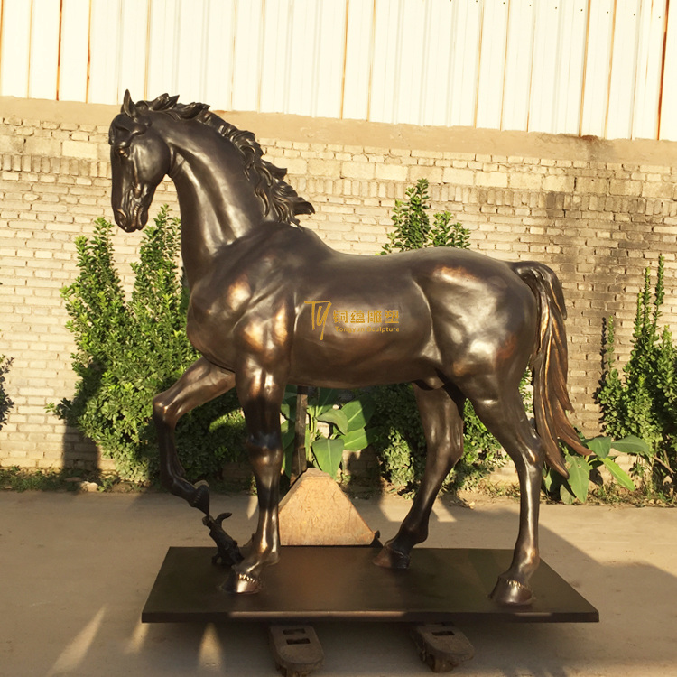 Modern Shop Hotel Garden Decor Metal Life Size Animal Sculpture Large Outdoor Running Bronze Horse Statue