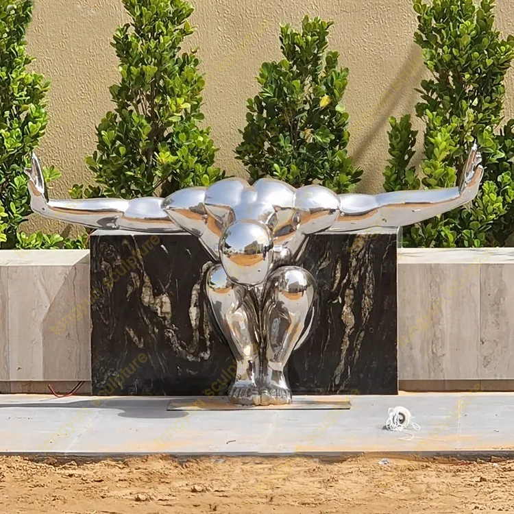 Mirror Polished Swimming Decor Stainless Steel Diving Man Statue Sculpture